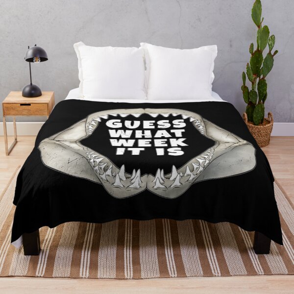 Item preview, Great White Shark Jaws Guess What Week it is designed and sold by NicGrayGraphic.