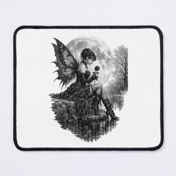 Item preview, Gothic fairy and moonlit reflection designed and sold by thewandswant.