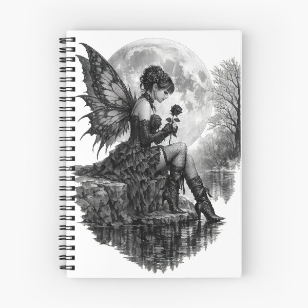Item preview, Gothic fairy and moonlit reflection designed and sold by thewandswant.