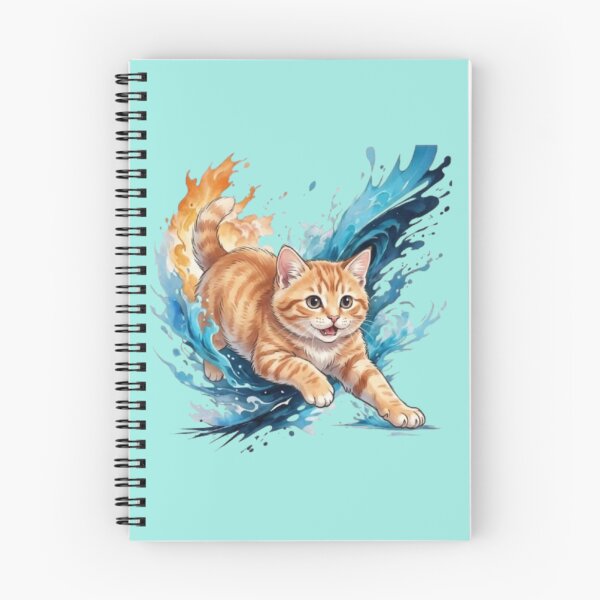 Item preview, Playful Orange Tabby Cat Leaping designed and sold by PixelStyle Studio.