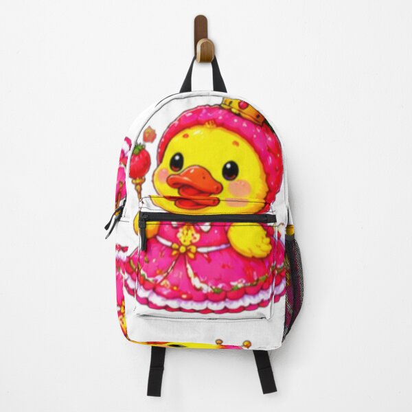 Aperçu de l'œuvre Kawaii Princess Duck Cute Pink Sticker créée et vendue par DailyDoodlesBySumbul.