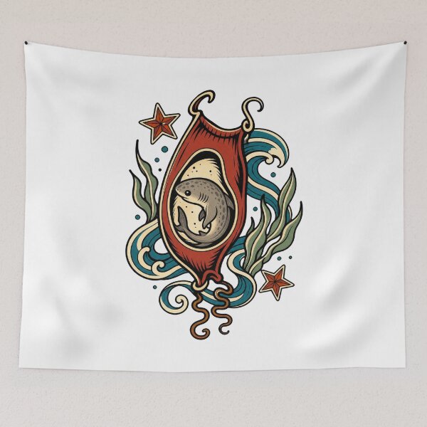 Item preview, Shark Egg – Mermaid’s Purse Marine Biology Art designed and sold by AMICO77.