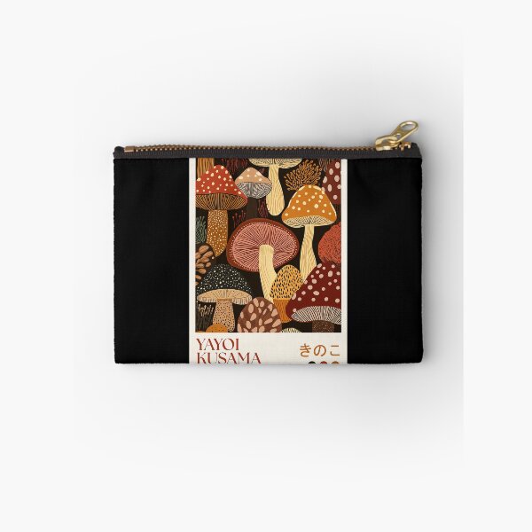 Item preview, Yayoi Kusama Mushroom Poster - Colorful Forest Fungi Wall Art Print, Tokyo Botanical Decor designed and sold by HappyGrandmaUB.