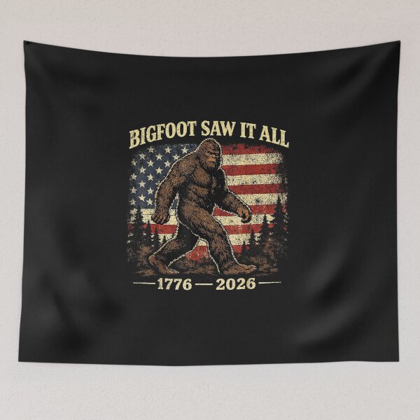 Item preview, Bigfoot Saw It All 250 Years 1776 2026 4th of July Men Women designed and sold by FrankIsabel.