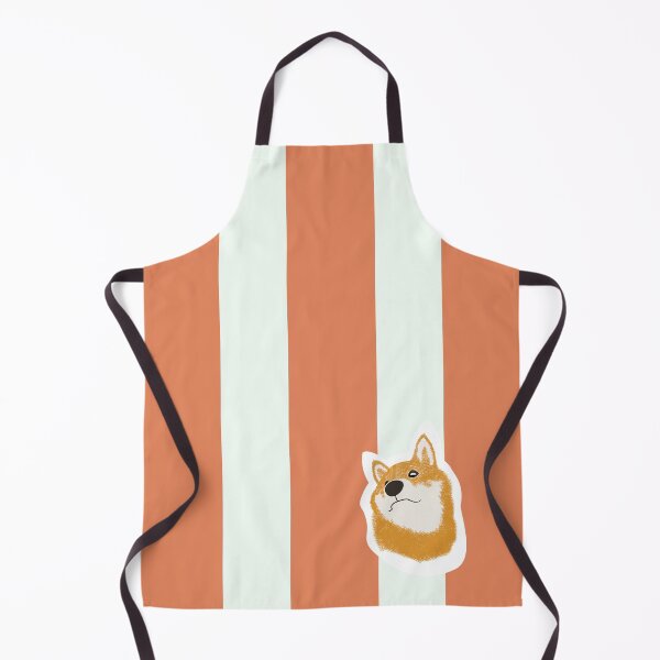 Item preview, Thick stripe (orange, white) with Shiba Inu designed and sold by ShibaCruise-On.