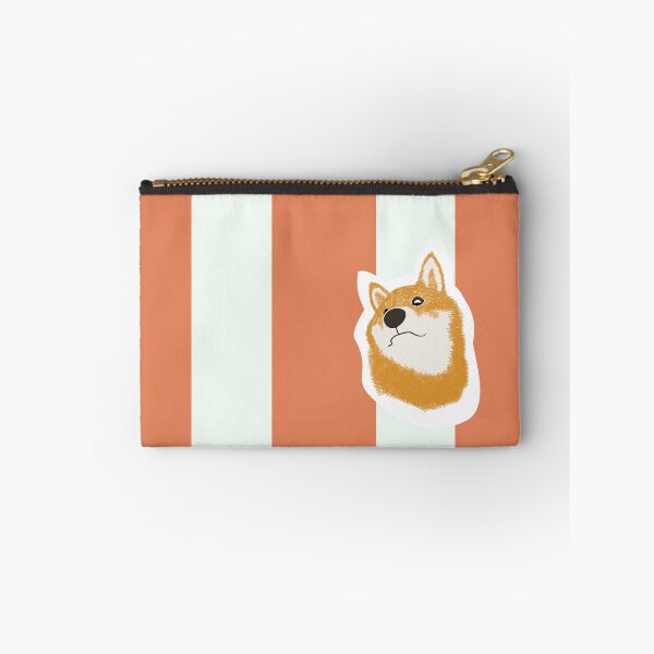 Item preview, Thick stripe (orange, white) with Shiba Inu designed and sold by ShibaCruise-On.