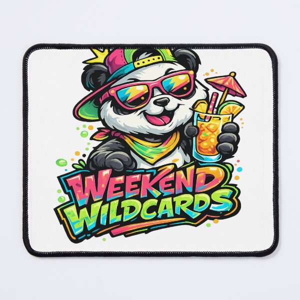 Item preview, Weekend Wildcards – Retro Summer Panda Party Graphic T-Shirt designed and sold by D.Shop.
