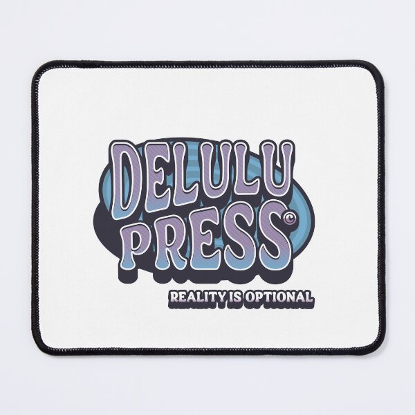 Item preview, Funny Neurodivergent Shirt Delulu Press Reality Is Optional Retro Typography ADHD Humor Neurospicy Humor designed and sold by RealLifeMerchies.