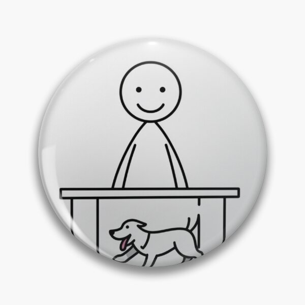 Item preview, Dog Person Funny Minimalist Line Art Sticker designed and sold by Xenovita.