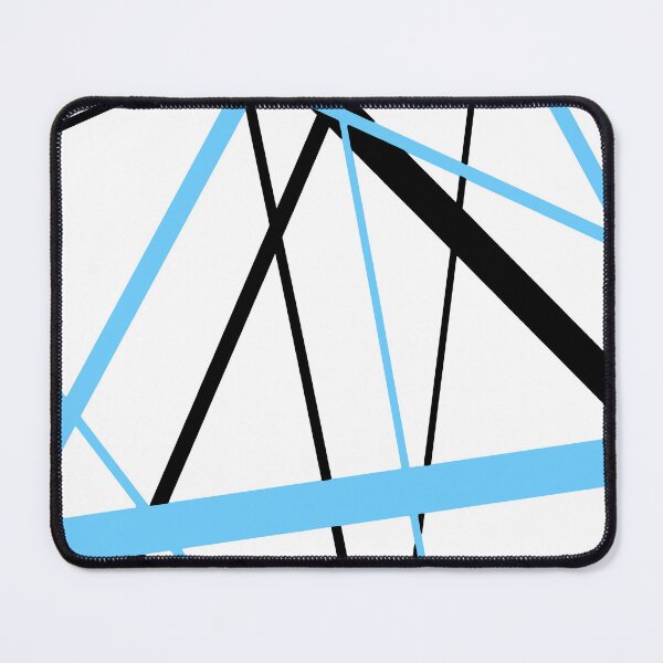 Item preview, Cool Pale-Blue Diagonal Lines Black Accents designed and sold by taiche.