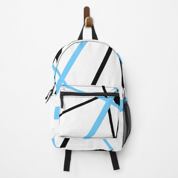 Item preview, Cool Pale-Blue Diagonal Lines Black Accents designed and sold by taiche.