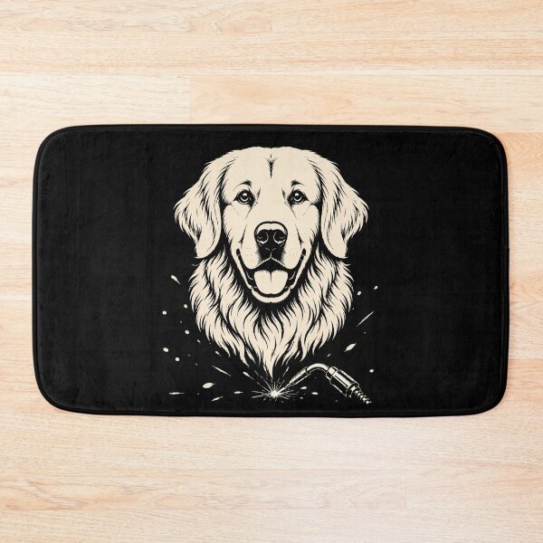 Item preview, Golden Retriever Welder - Welding Dog Vintage Line Art designed and sold by RusticMeadow.