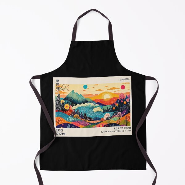 Item preview, Yayoi Kusama 1988 Landscape Poster - Colorful Mountain Sunset Wall Art Print, Tokyo Museum Decor designed and sold by MorningJoco.