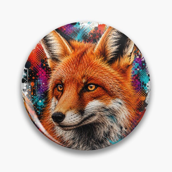 Item preview, Red Fox Street Art Graffiti Portrait designed and sold by Tobull.