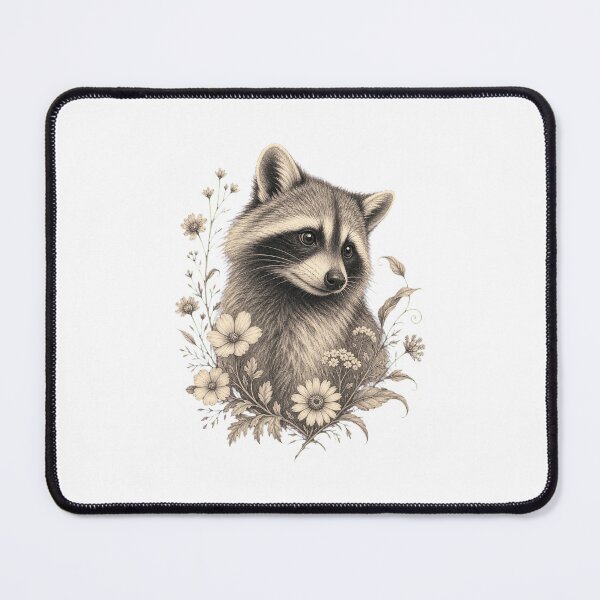 Item preview, Raccoon Sketch – Hand Drawn Woodland Animal Art designed and sold by AMICO77.