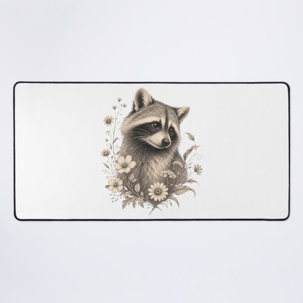 Item preview, Raccoon Sketch – Hand Drawn Woodland Animal Art designed and sold by AMICO77.
