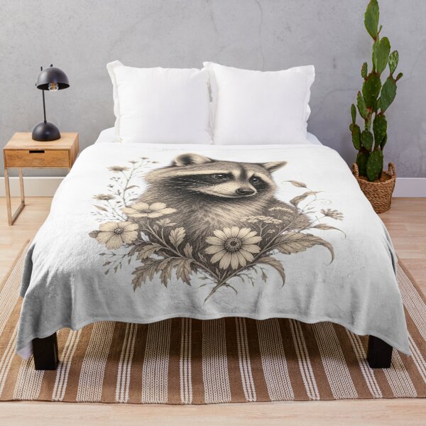 Item preview, Raccoon Sketch – Hand Drawn Woodland Animal Art designed and sold by AMICO77.