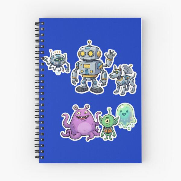 Item preview, Cute Alien & Robot Sticker Pack | Kawaii Space Creatures, Robot Dog & Sci-Fi Cartoon Characters designed and sold by Bhaskar Digital Art.