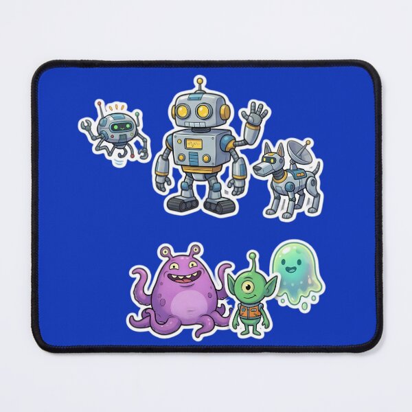 Item preview, Cute Alien & Robot Sticker Pack | Kawaii Space Creatures, Robot Dog & Sci-Fi Cartoon Characters designed and sold by Bhaskar Digital Art.