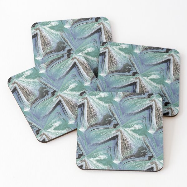 Item preview, Abstract Marble Butterflies in Teal designed and sold by Artistestella.