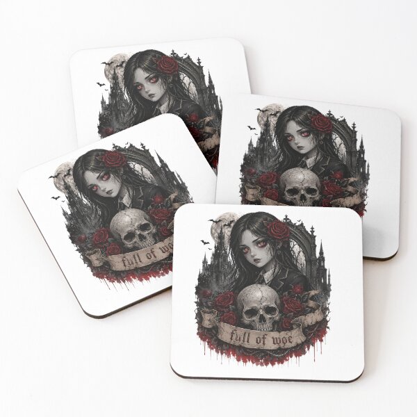 Item preview, Gothic beauty amidst moonlit ruins designed and sold by thewandswant.