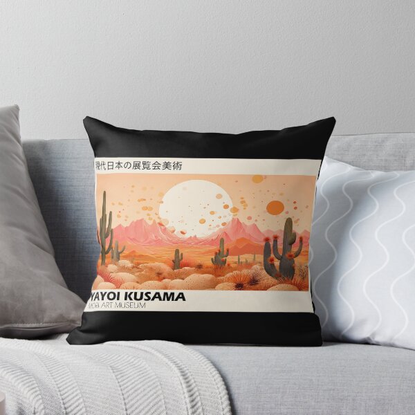 Item preview, Yayoi Kusama Desert Cactus Poster - Vibrant Southwest Landscape Wall Art Print, Mori Art Museum Decor designed and sold by HappyGrandmaUB.