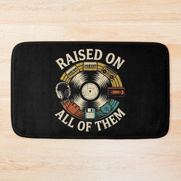 Item preview, Raised On All Of Them Vintage Retro Cassette Vinyl Old School Music Lover Nostalgia 80s 90s Analog Design designed and sold by ZyziowskyArt.