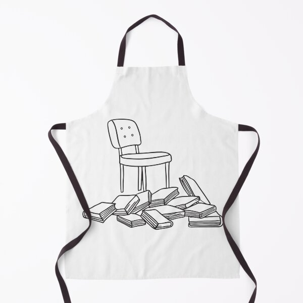 Item preview, A chair tipped over beside a pile of scattered books designed and sold by rasagamastore.