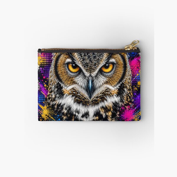 Item preview, Great Horned Owl Street Art Graffiti Portrait designed and sold by Tobull.