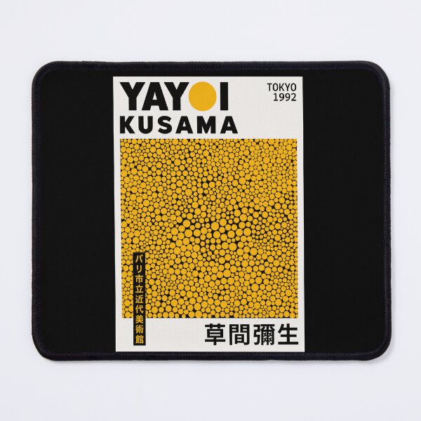 Item preview, Yayoi Kusama Yellow Dots Poster 1992 - Infinity Net Wall Art Print, Tokyo Minimal Decor designed and sold by scrambledpeg.