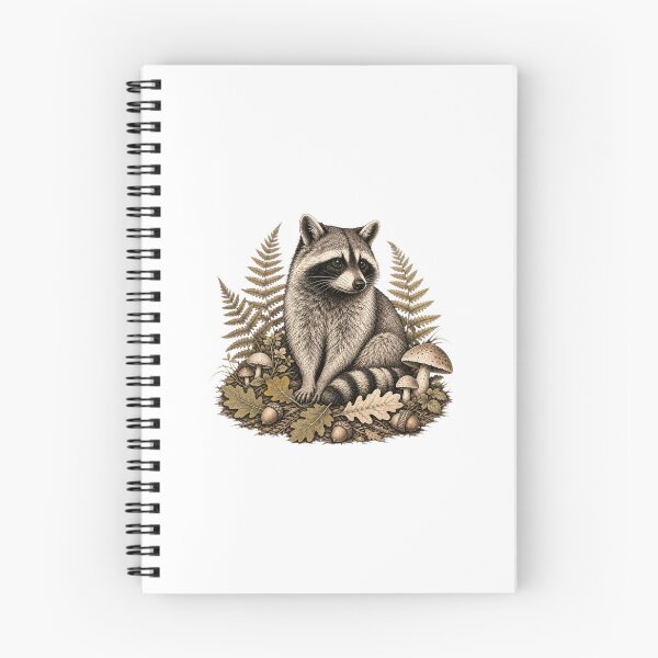 Item preview, Raccoon Sketch – Hand Drawn Woodland Animal Art designed and sold by AMICO77.