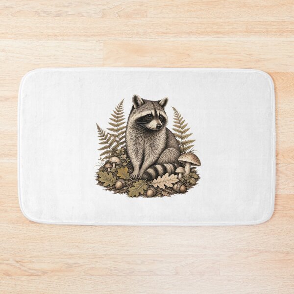 Item preview, Raccoon Sketch – Hand Drawn Woodland Animal Art designed and sold by AMICO77.