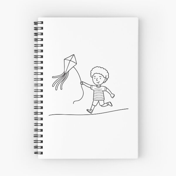 Item preview, A child running uphill while holding a flying kite designed and sold by rasagamastore.