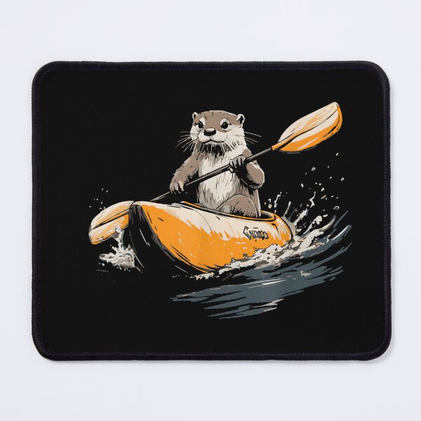 Item preview, Otter Kayaker Paddling Outdoor Adventure designed and sold by LASTIQUE-dd.