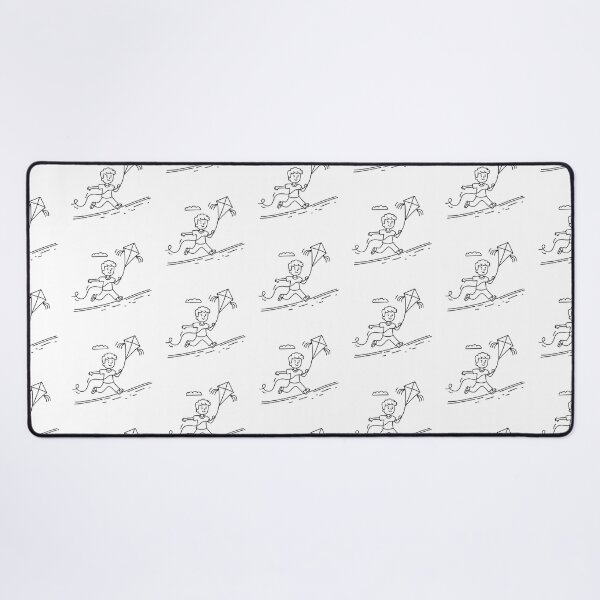 Item preview, A youngster holding a kite while racing uphill designed and sold by rasagamastore.