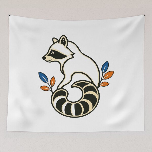Item preview, Raccoon Sketch – Hand Drawn Woodland Animal Art designed and sold by AMICO77.