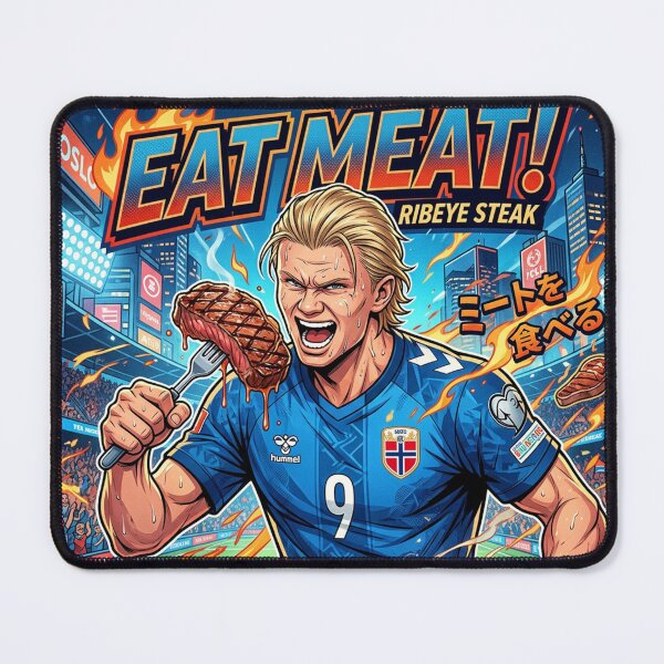 Item preview, Erling Haaland Ribeye Steak Anime designed and sold by Simplybe1.