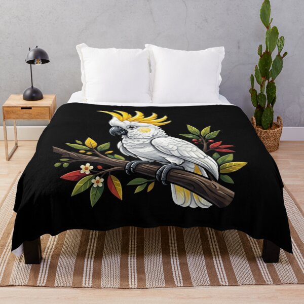 Item preview, Sulphur - Crested Cockatoo on Branch designed and sold by kinanandi.