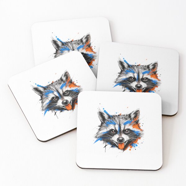 Item preview, Raccoon Sketch – Hand Drawn Woodland Animal Art designed and sold by AMICO77.