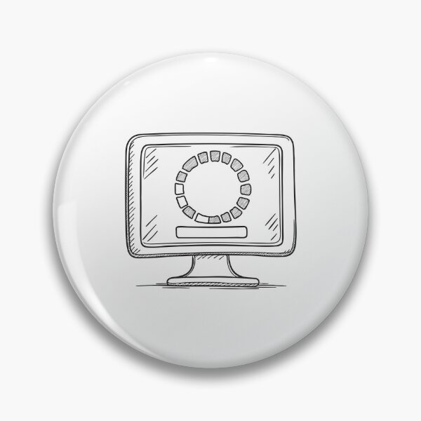 Item preview, A monitor displaying a software update with spinning icon designed and sold by rasagamastore.