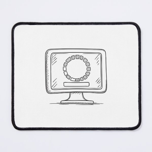 Item preview, A monitor displaying a software update with spinning icon designed and sold by rasagamastore.