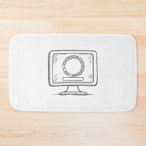 Item preview, A monitor displaying a software update with spinning icon designed and sold by rasagamastore.