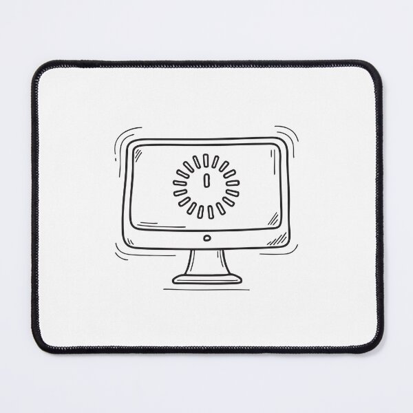 Item preview, A computer screen showing an update with a loading circle designed and sold by rasagamastore.