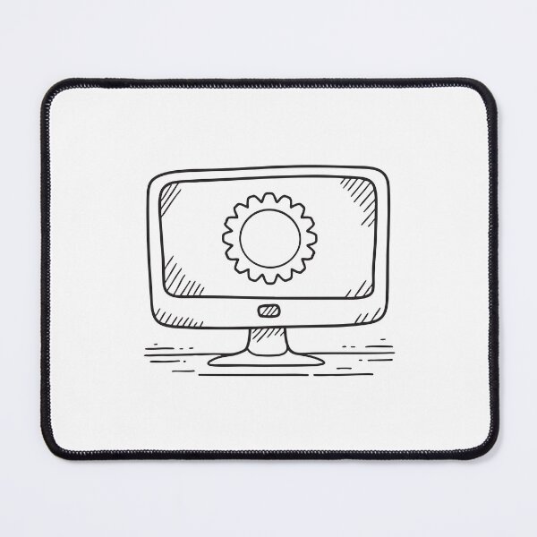 Item preview, A software update progress showing a rotating loader on monitor designed and sold by rasagamastore.