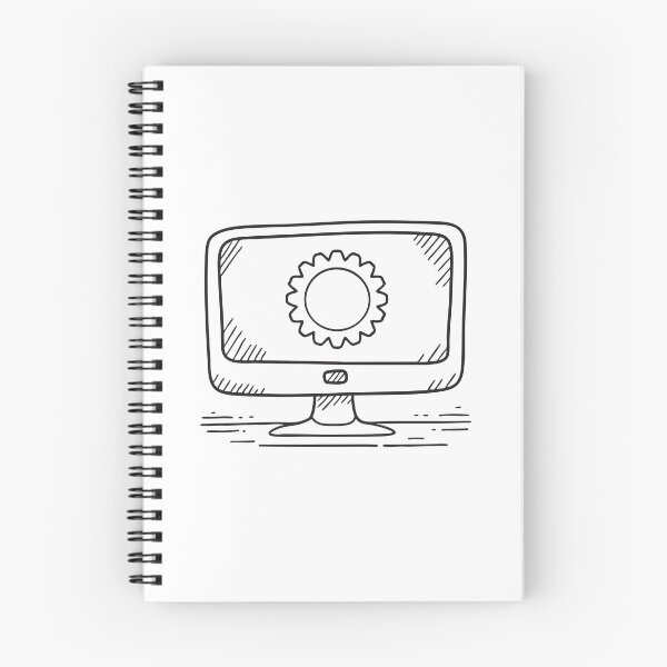 Item preview, A software update progress showing a rotating loader on monitor designed and sold by rasagamastore.