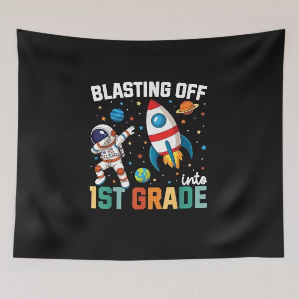 Item preview, Blasting Off Into 1st Grade Boys First Day First Grade Kids designed and sold by FrankIsabel.