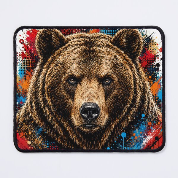 Item preview, Grizzly Bear Street Art Graffiti Portrait designed and sold by Tobull.