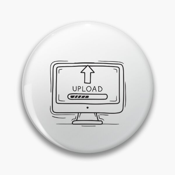 Artikelvorschau, Ein Computermonitor zeigt den Fortschrittsbalken für den Datei-Upload an. entworfen und verkauft von rasagamastore.