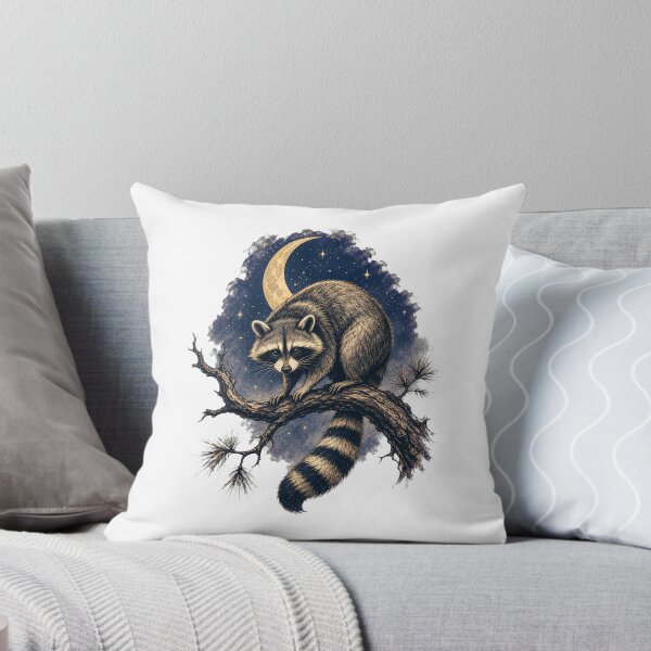 Item preview, Raccoon Sketch – Hand Drawn Woodland Animal Art designed and sold by AMICO77.