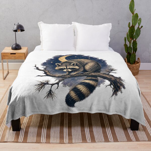 Item preview, Raccoon Sketch – Hand Drawn Woodland Animal Art designed and sold by AMICO77.